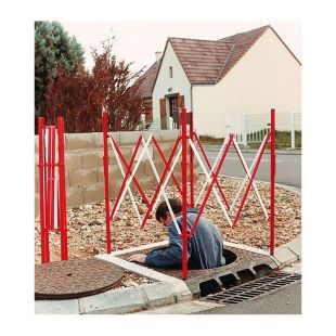 Bariera harmonijkowa nożycowa | zapora drogowa rozsuwana, studzienkowa